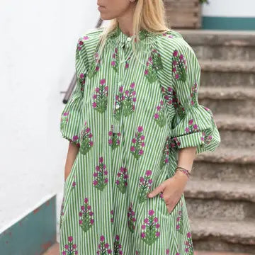 Abito righe verdi preorder 16 Giugno