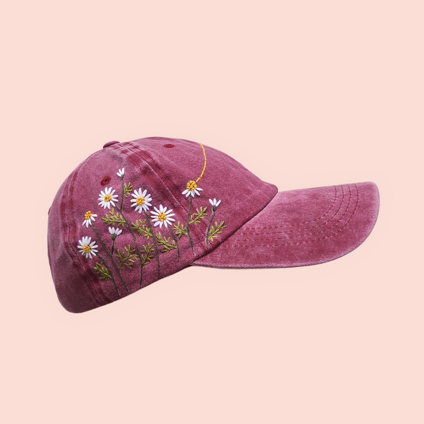 Cappellino da baseball margherite