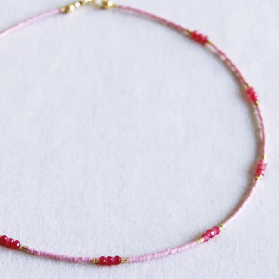 Collana Caramella rosa fucsia