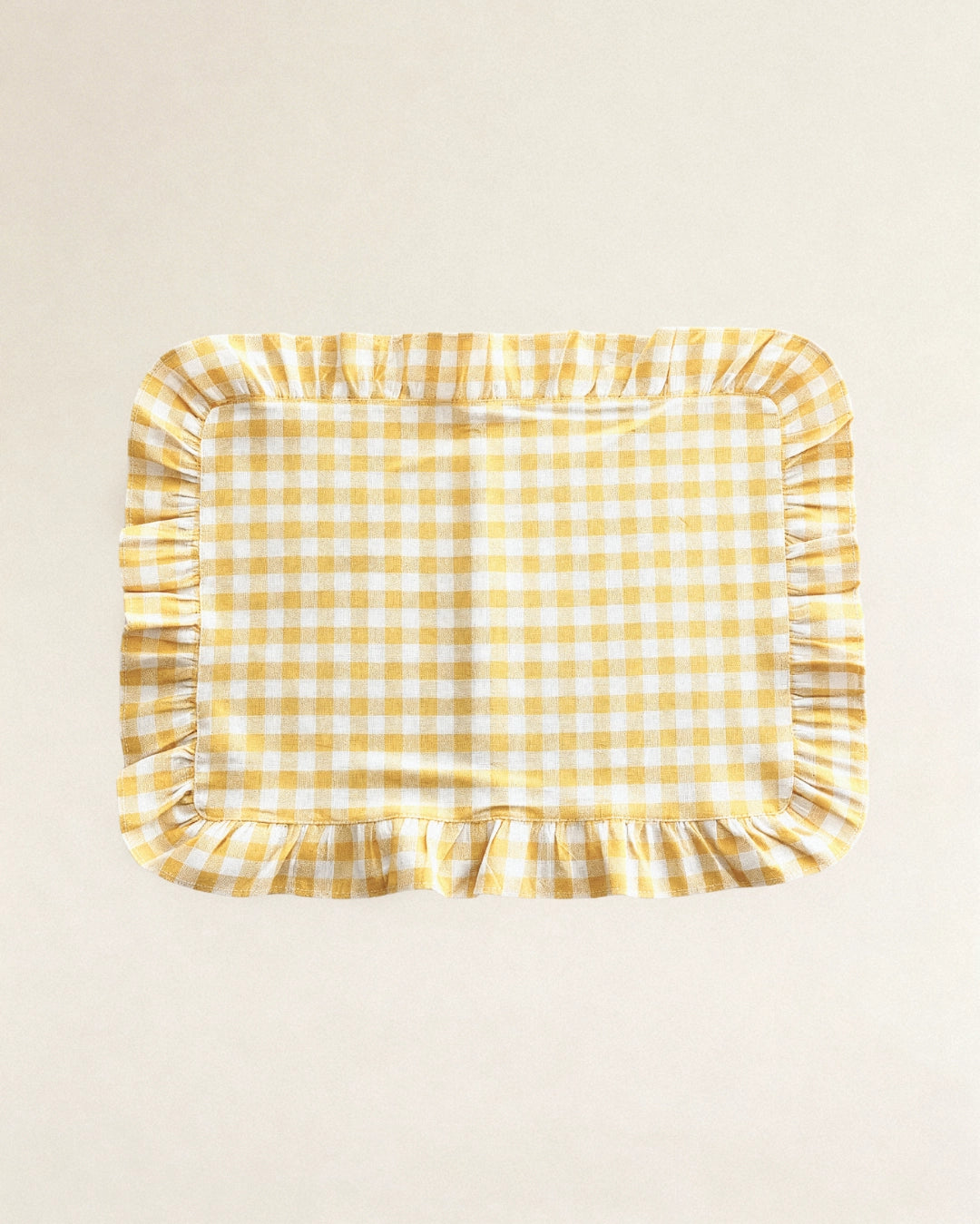 Tovaglietta colazione Yvette quadretti gialli
