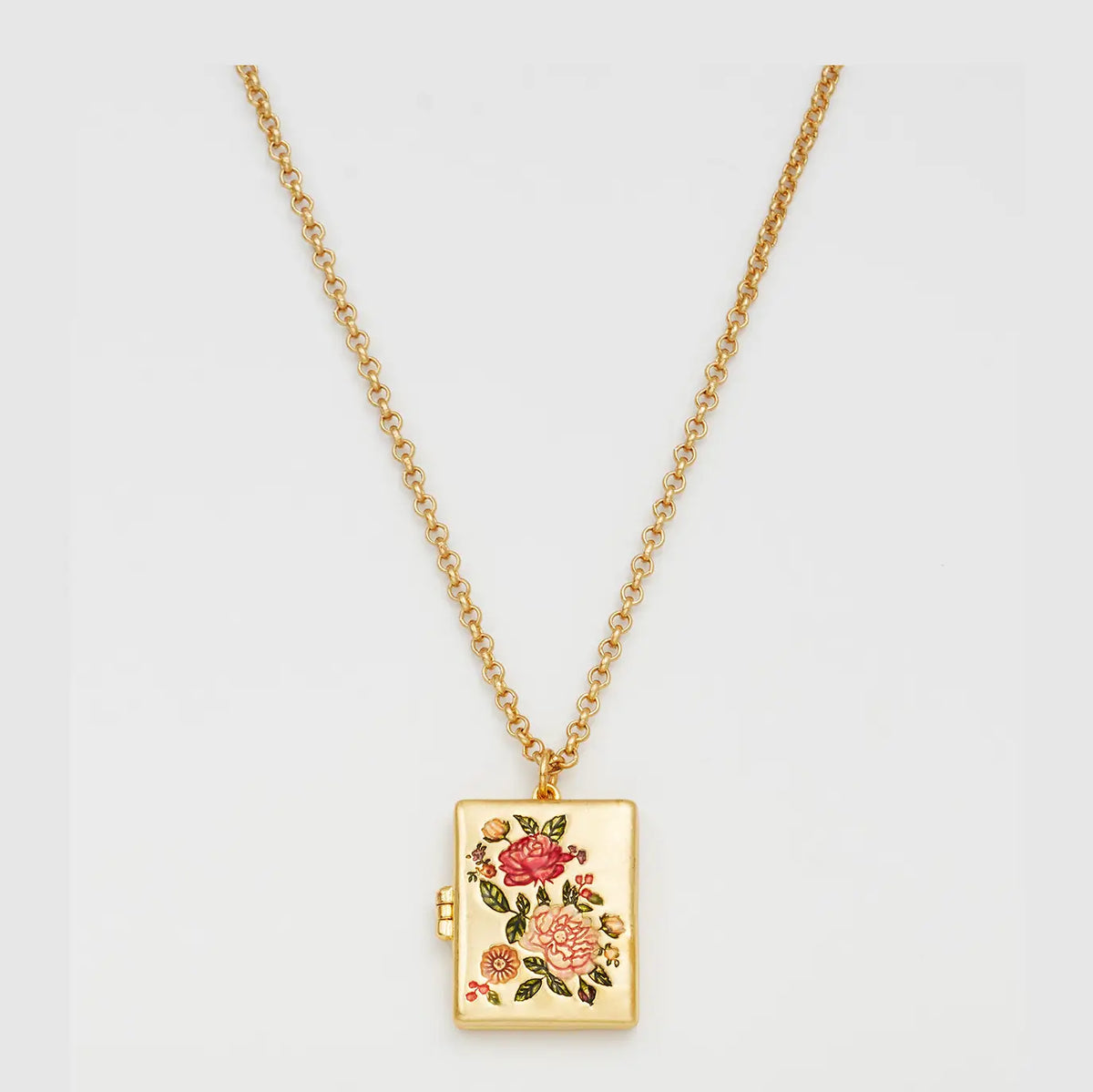Collana Medaglione floreale libro Eve