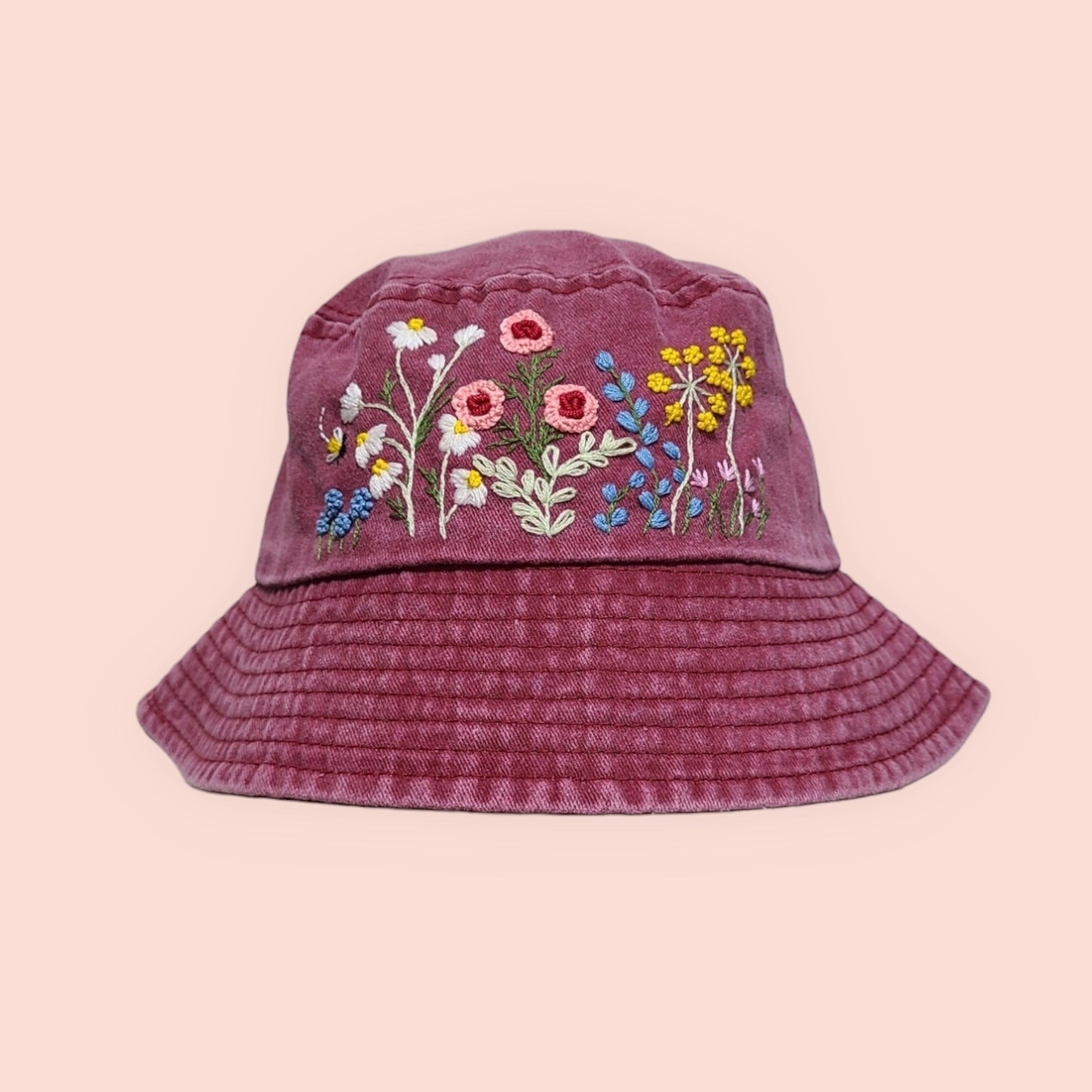 Bucket hat a fiori