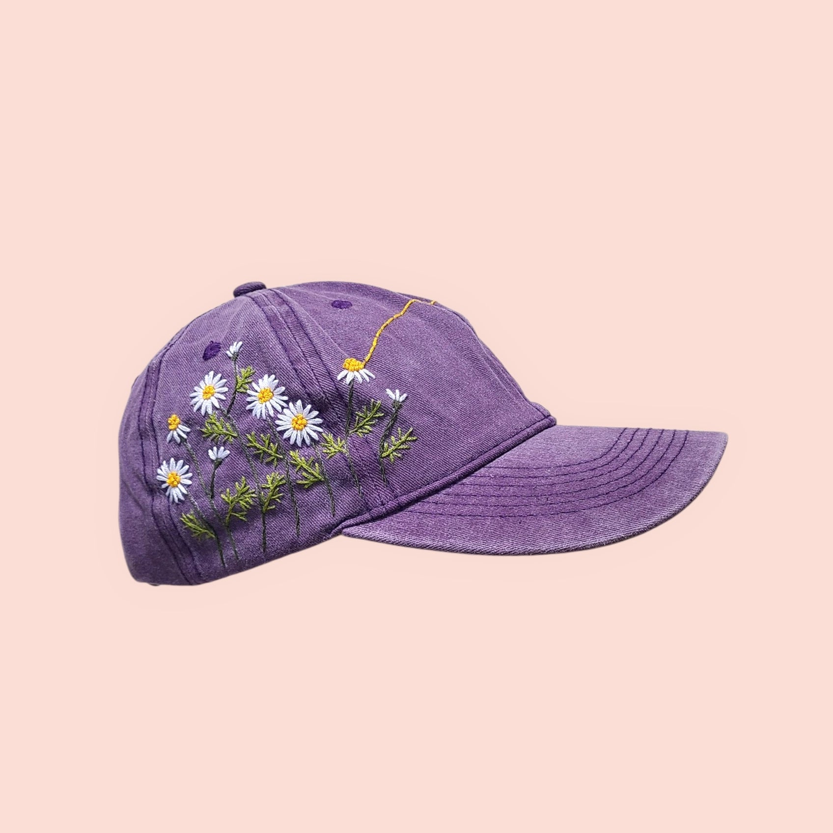 Cappellino da baseball margherite