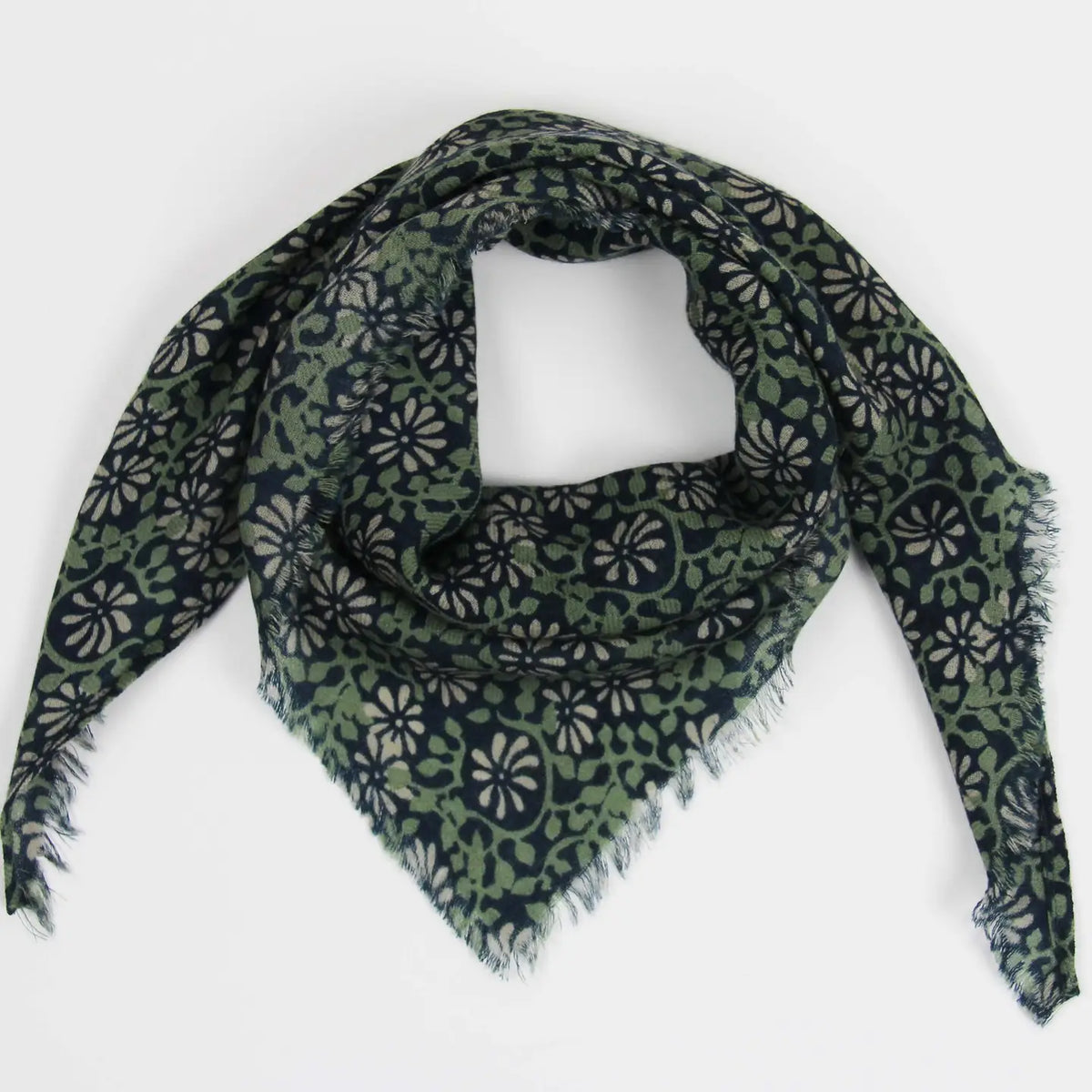 Triangolo in lana Susanna blu navy