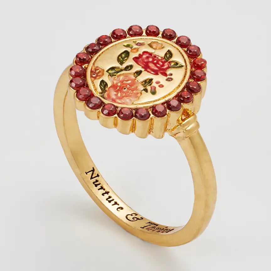Anello cameo floreale Eve