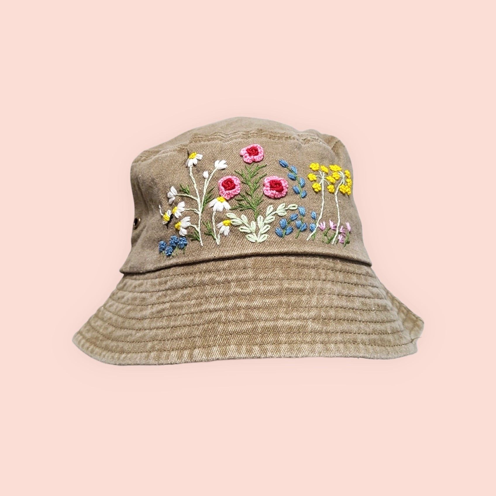 Bucket hat a fiori