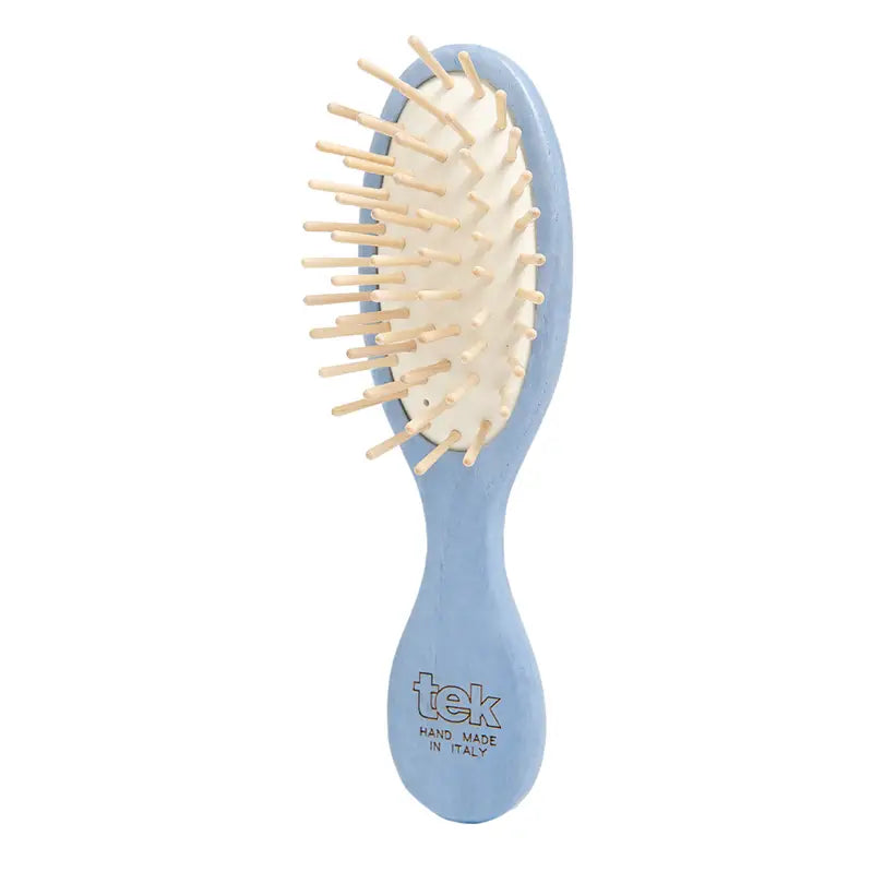 Spazzola ovale piccola azzurra