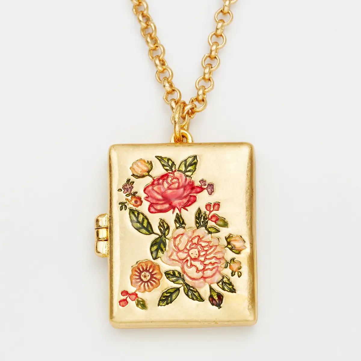 Collana Medaglione floreale libro Eve