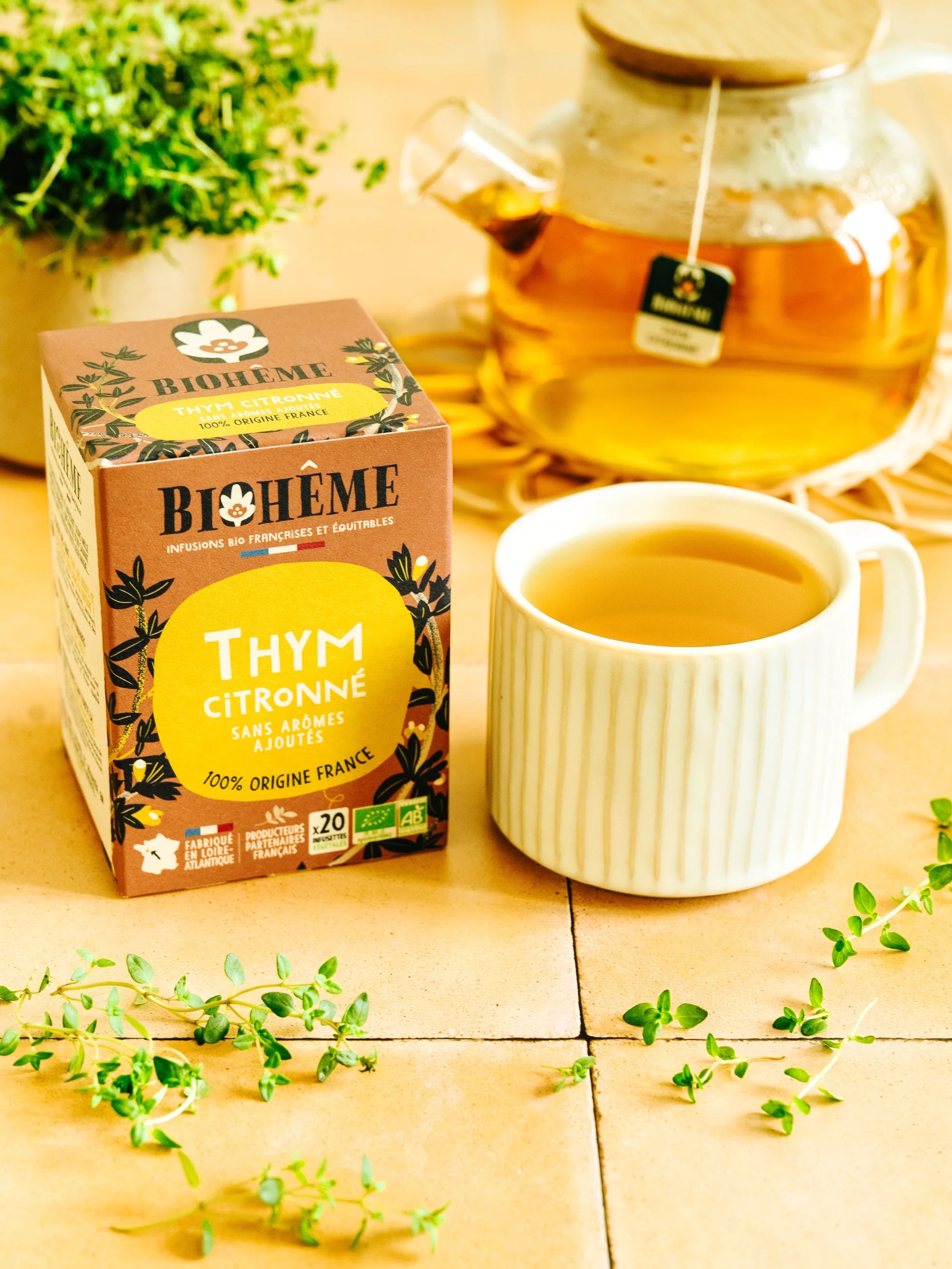 Tisana bustine Infusion Thym Citronné bio
