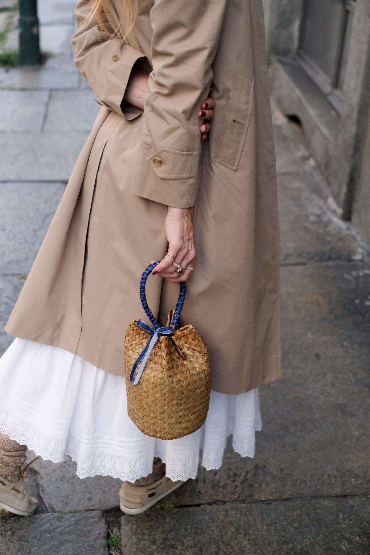 Borsa Panier Ribbons Velluto