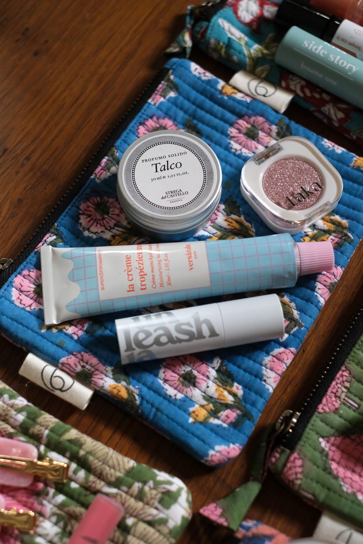 Mini Pochette Adele Blu acceso e rosa