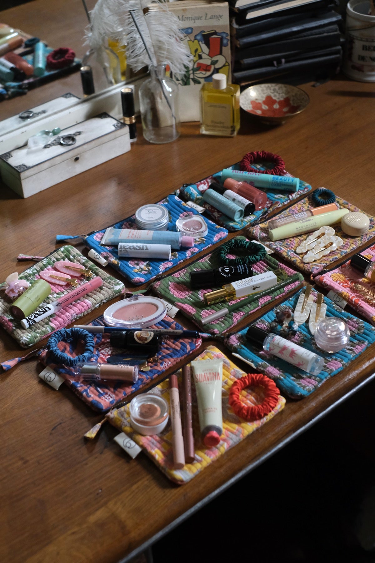 Mini Pochette Giorgia Blu e Cannella