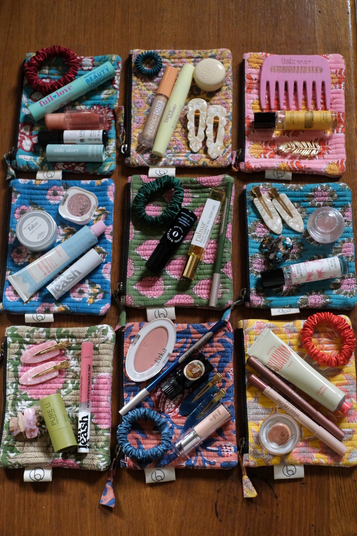 Mini Pochette Giorgia Blu e Cannella