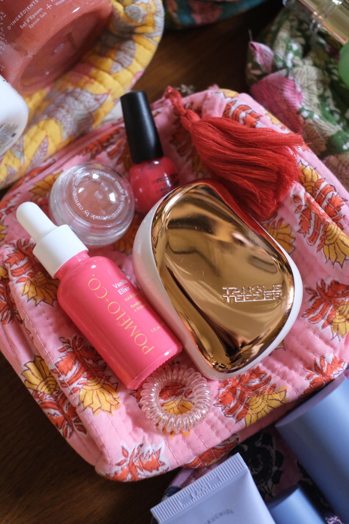 Beauty Pochette Luisa rosa rosso e giallo