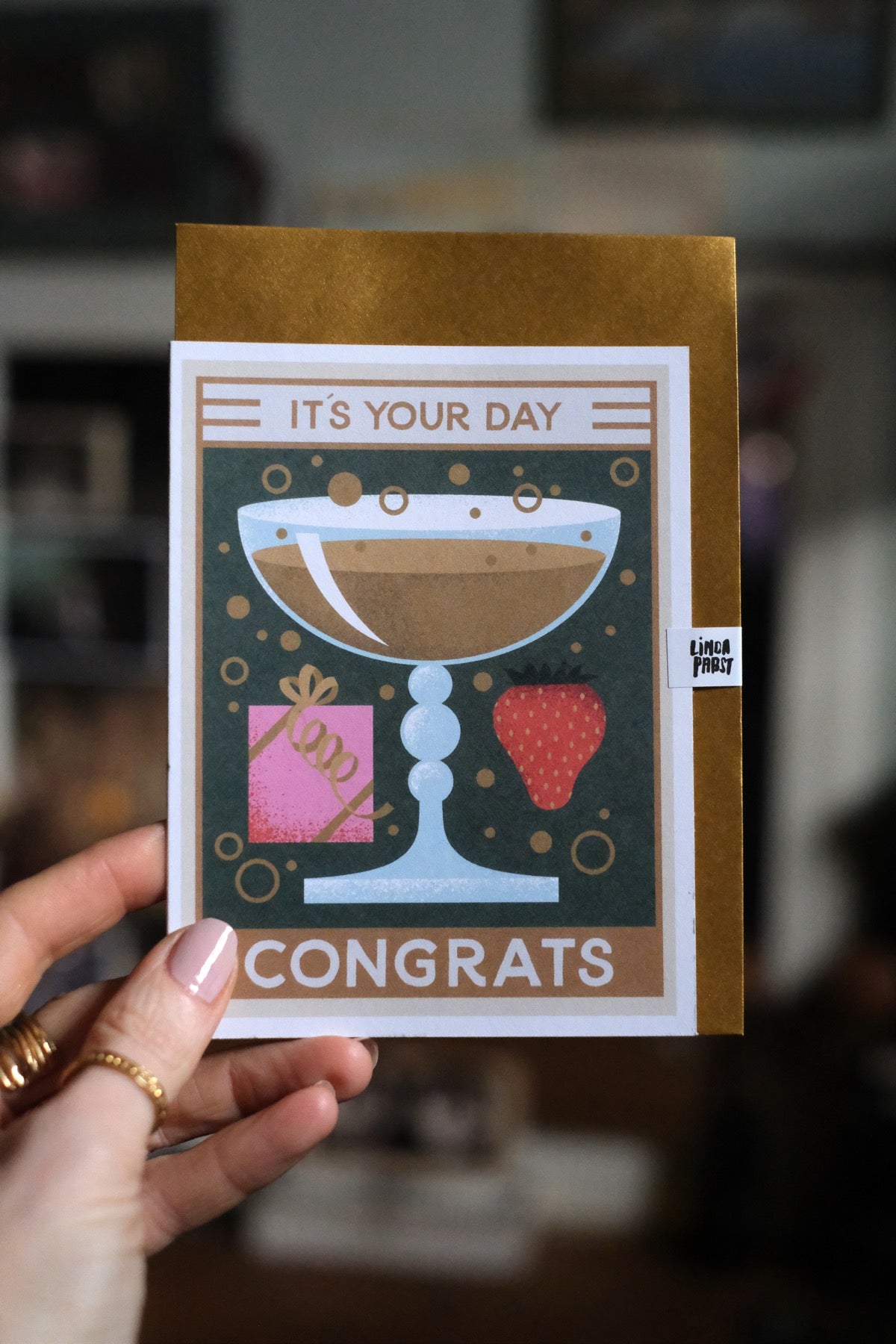 Biglietto d'auguri Champagne