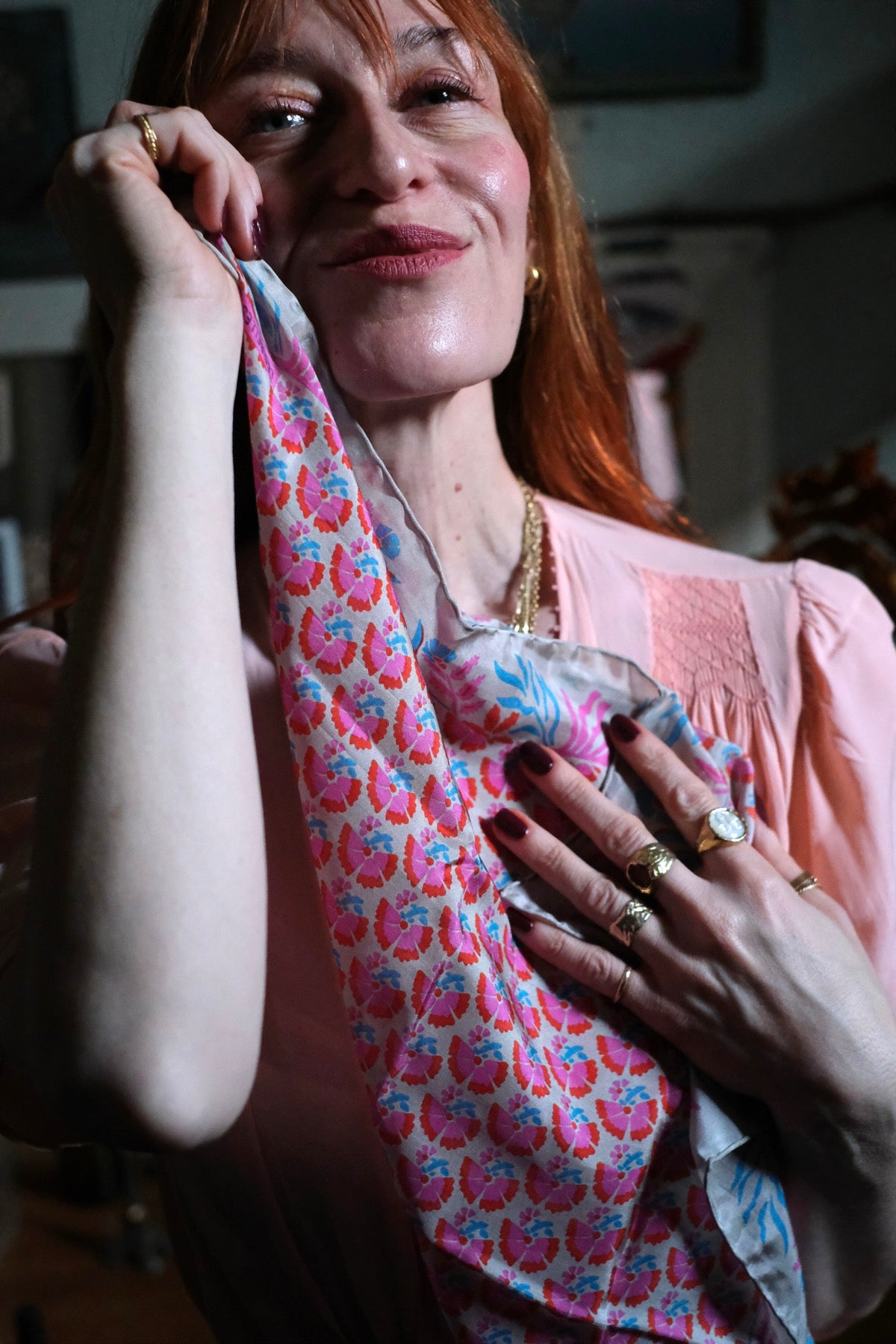 Foulard Mini Augustine rosa