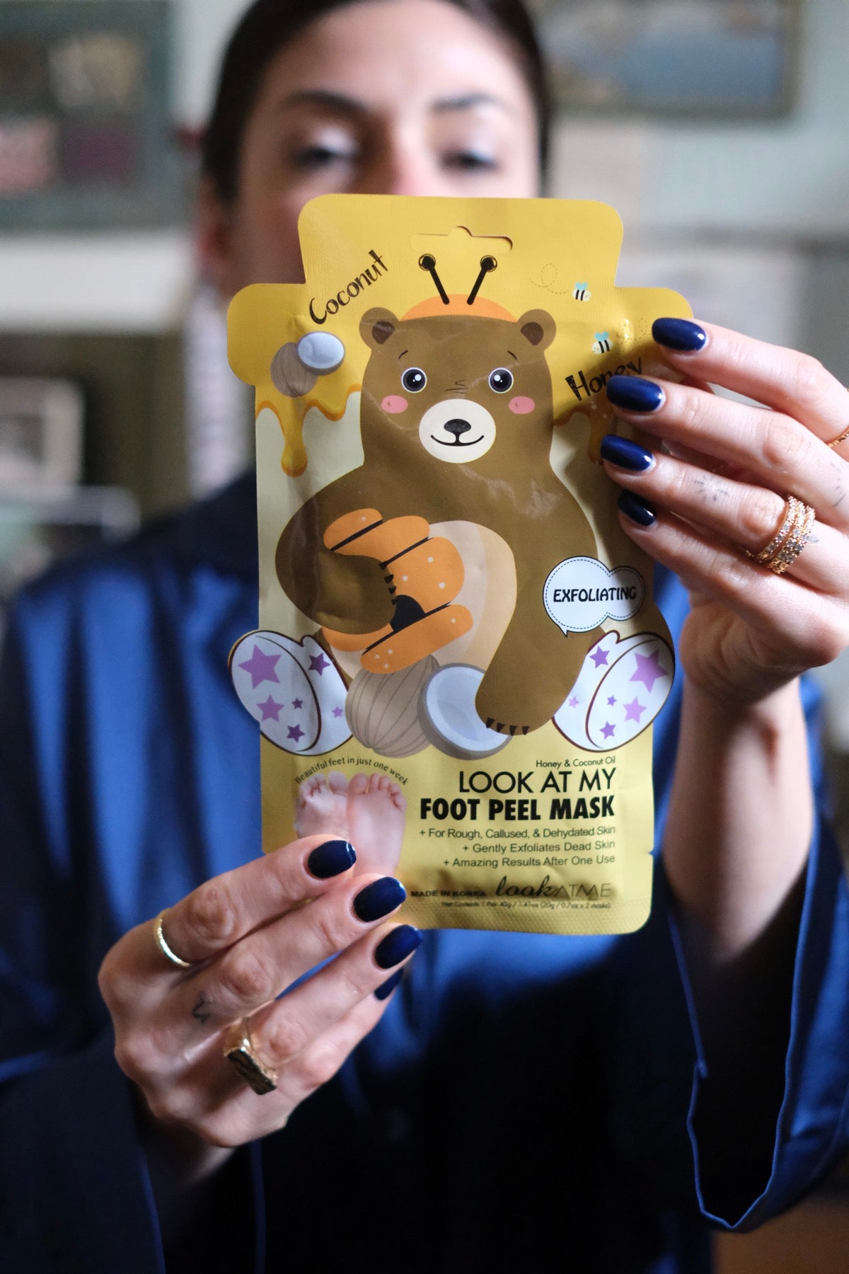 Look At Me Look At My Foot Relax Mask Bear 1pair