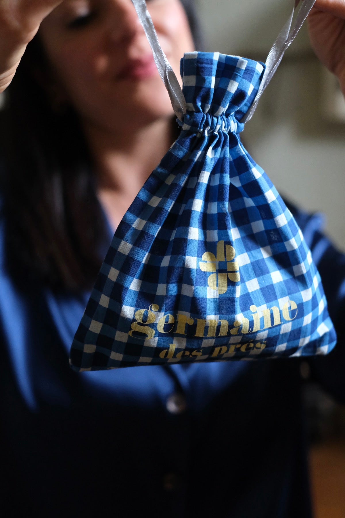 Slip Simone Vichy blu