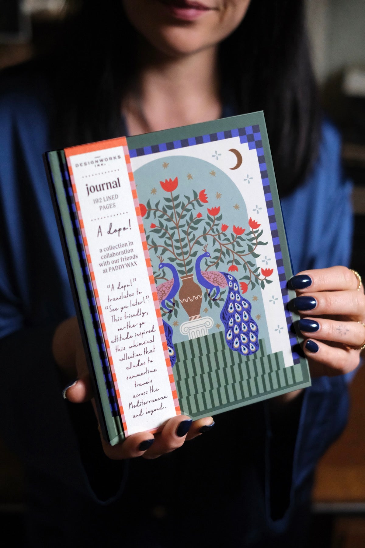 Diario "Peacock" quaderno a righe