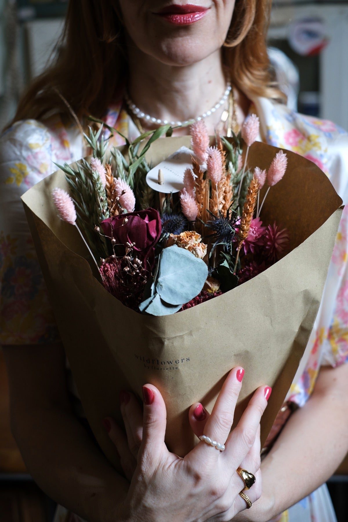 Flower Market extra large Burgundy Rose