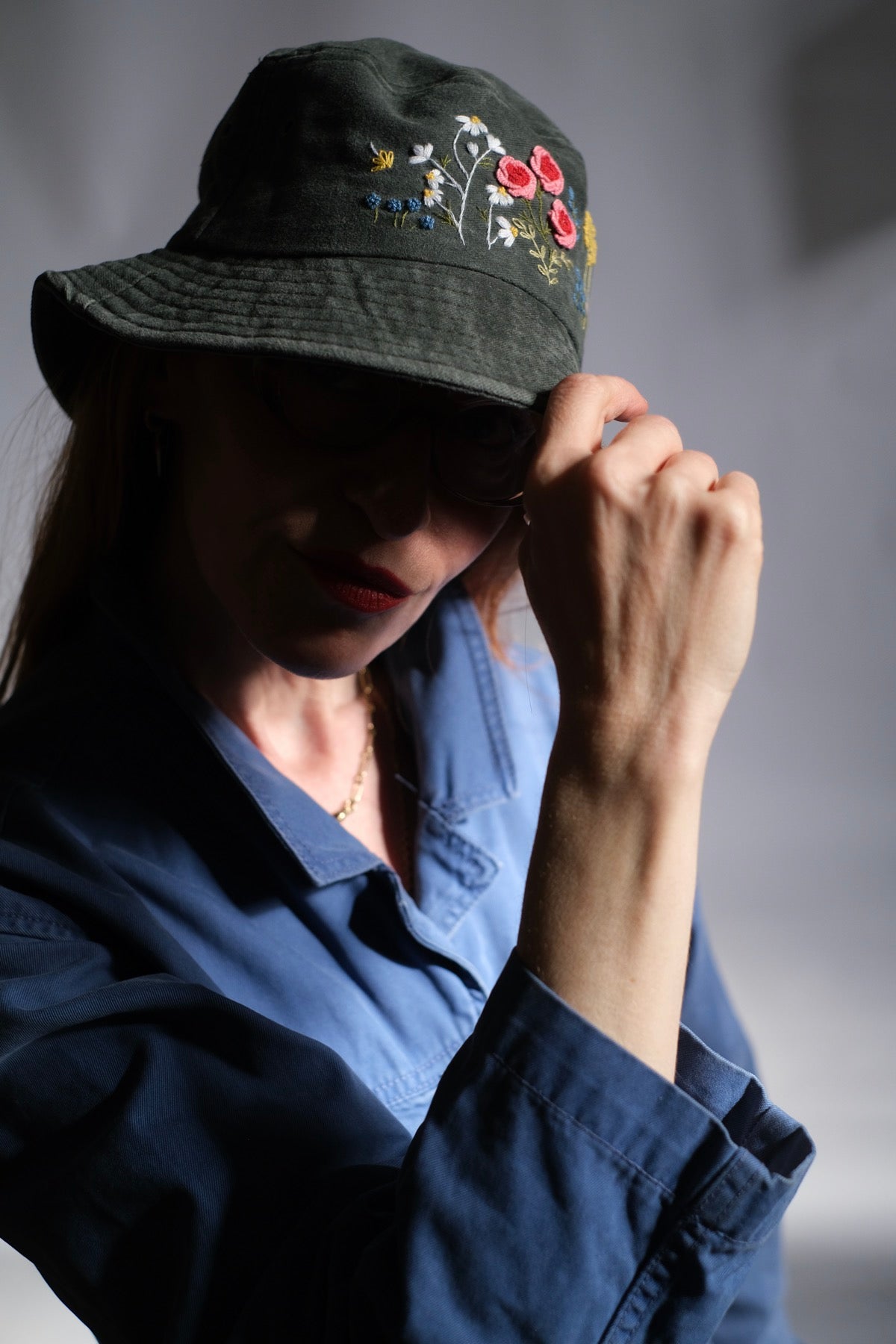 Bucket hat a fiori