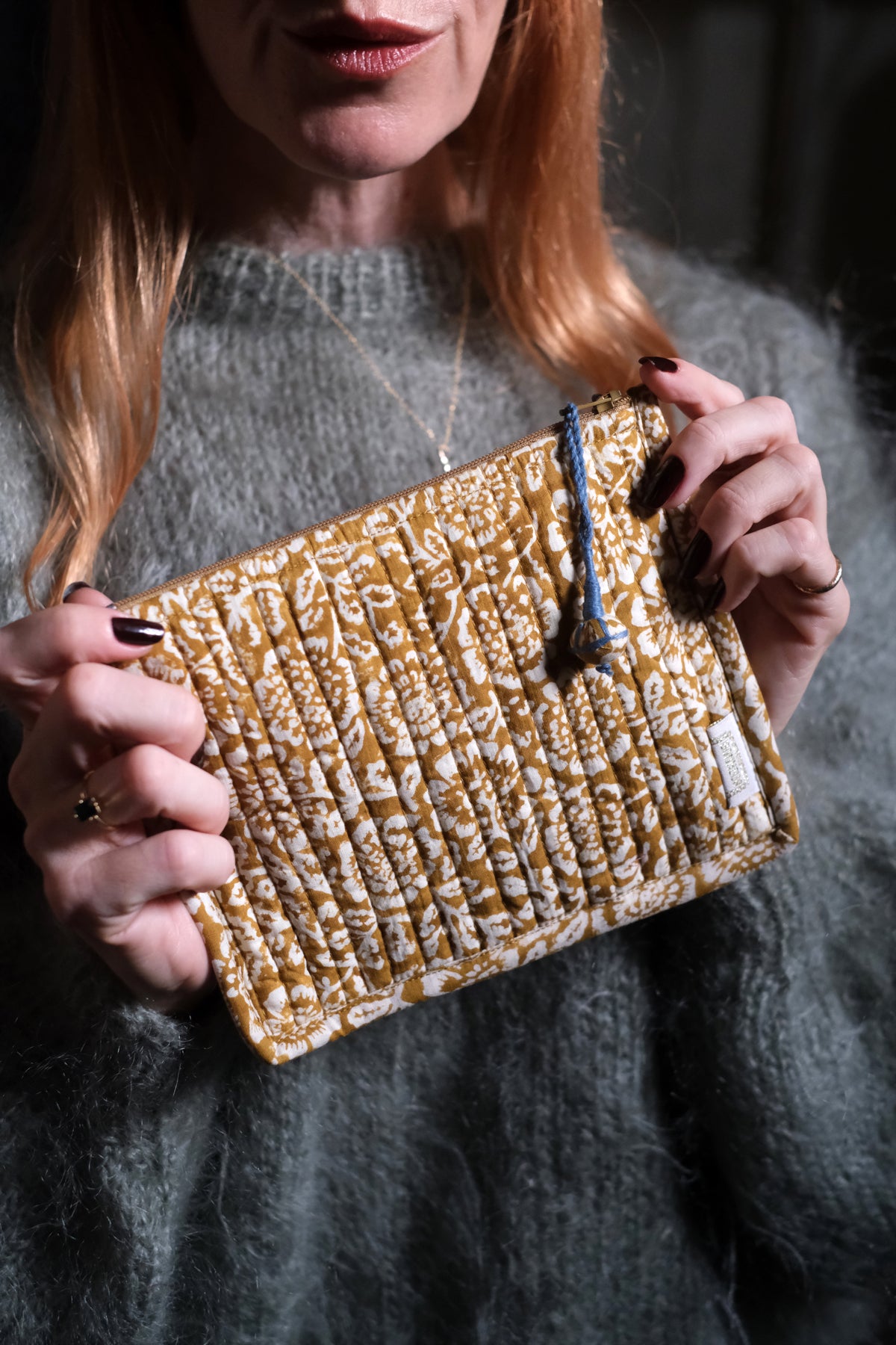 Mini pochette Kamala ocra