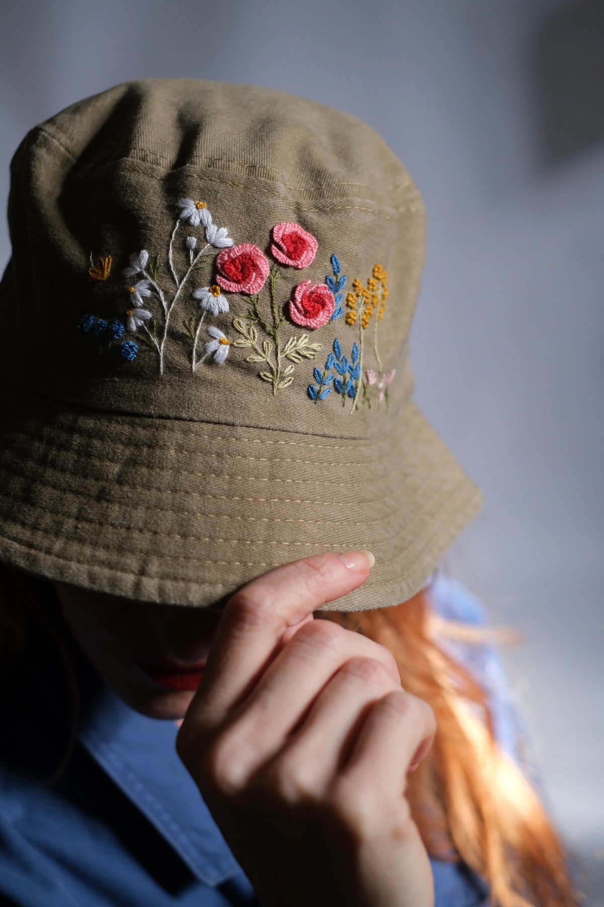Bucket hat a fiori