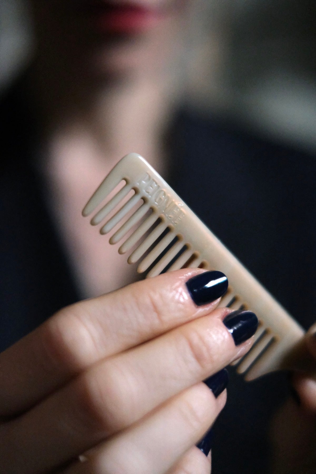 Pettine Acconciature Panna Rosa cangiante