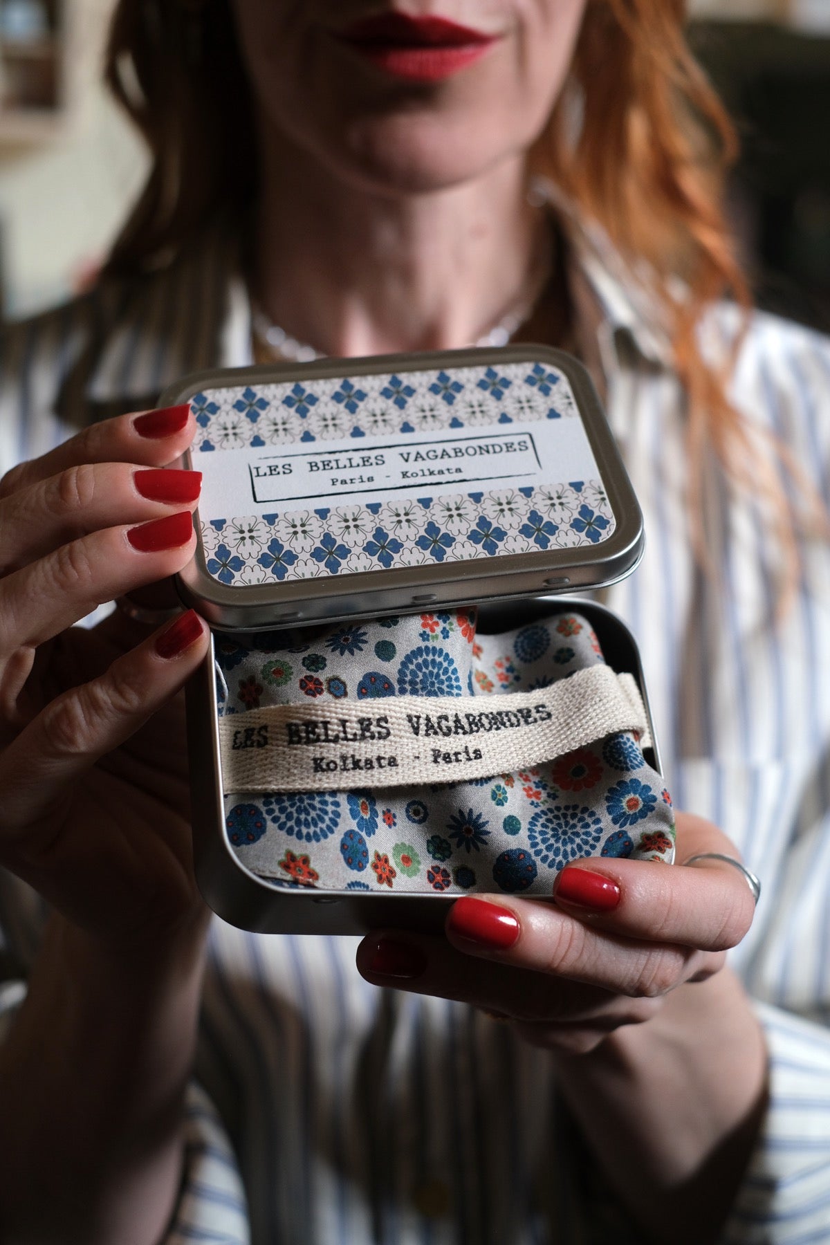 Twill fascia, cintura Akiko blu