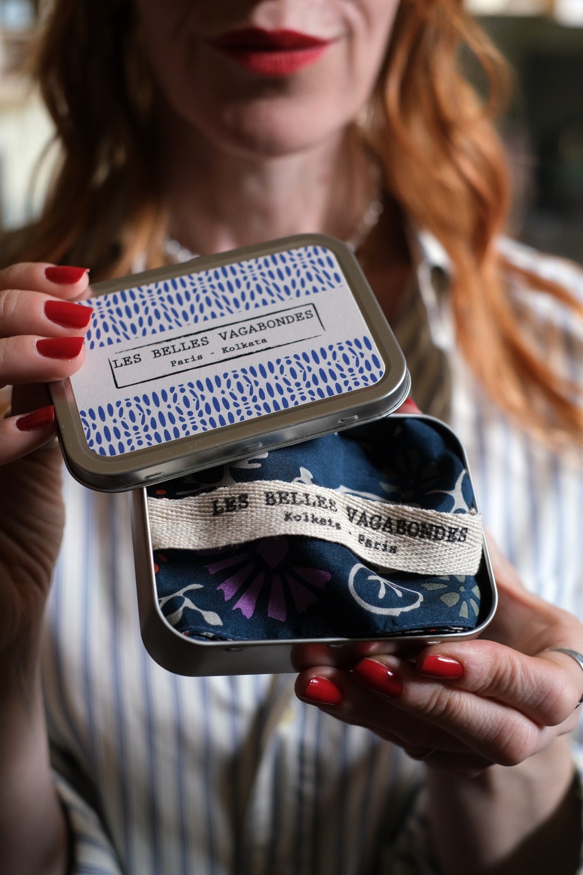 Twill fascia, cintura Clematis Navy