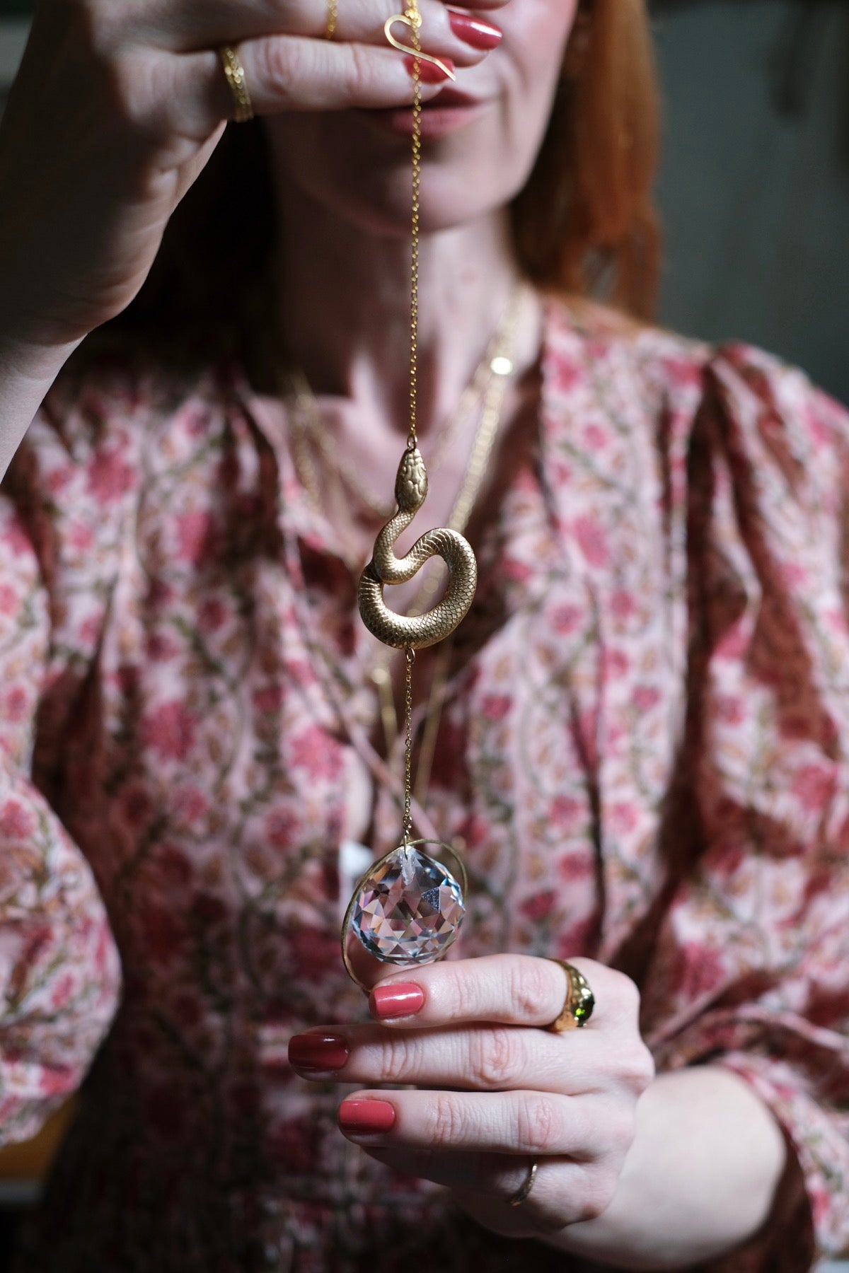 Suncatcher Cristallo da finestra serpente