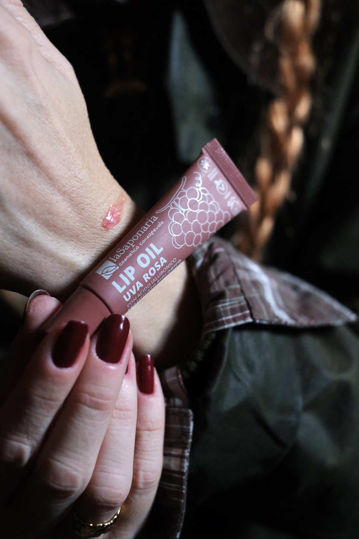 Lip Oil colorato Uva rosa