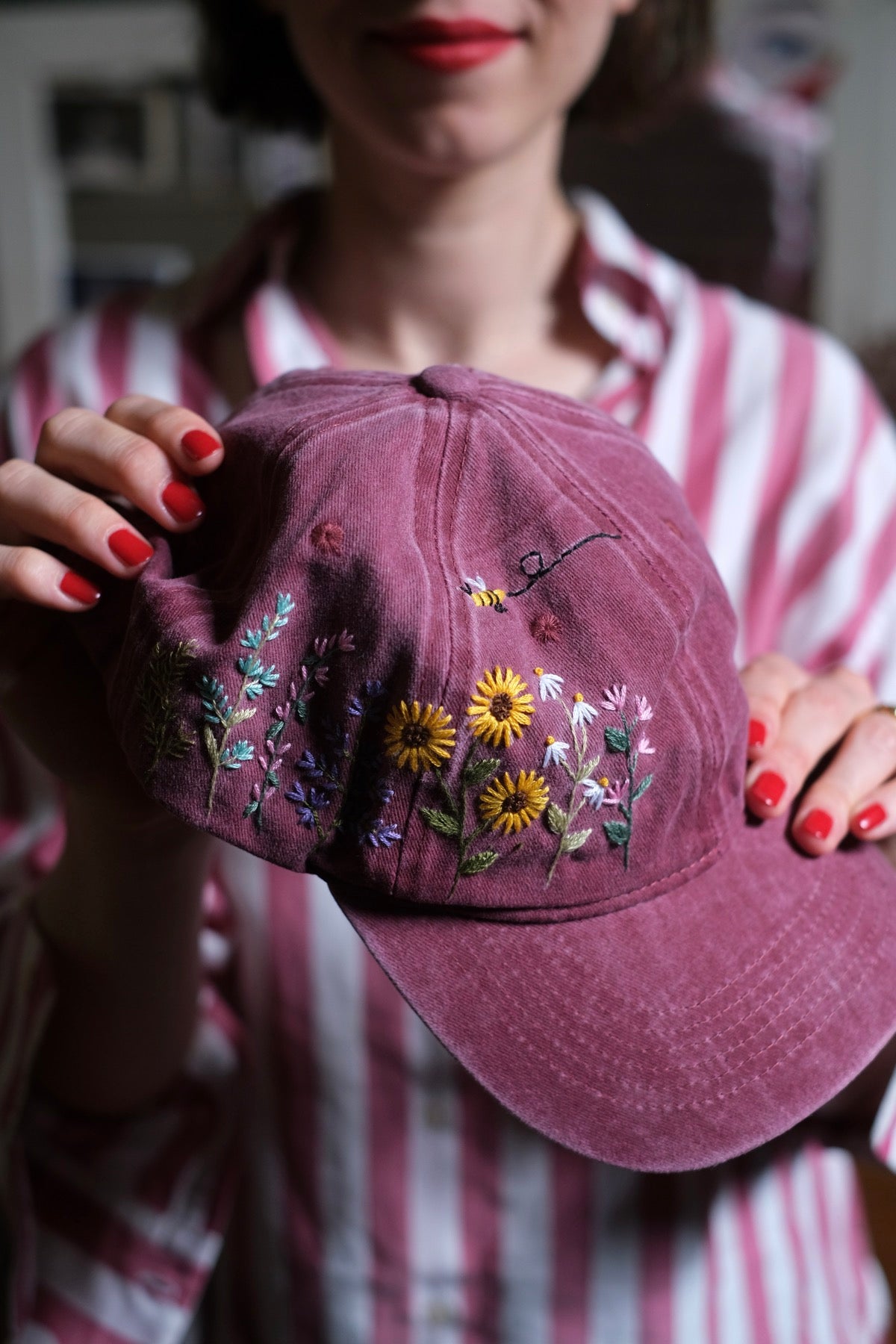 Cappellino da baseball girasoli