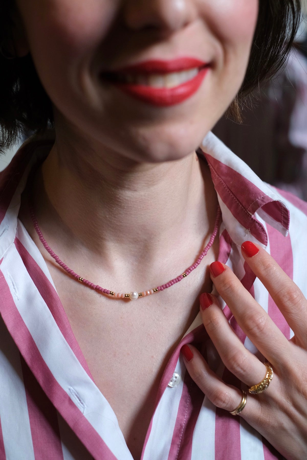 Collana Caramella perla