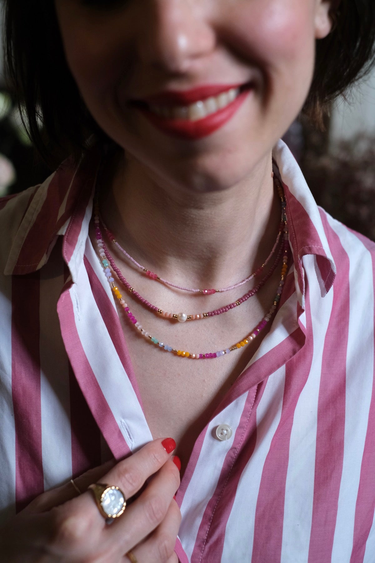 Collana Caramella perla