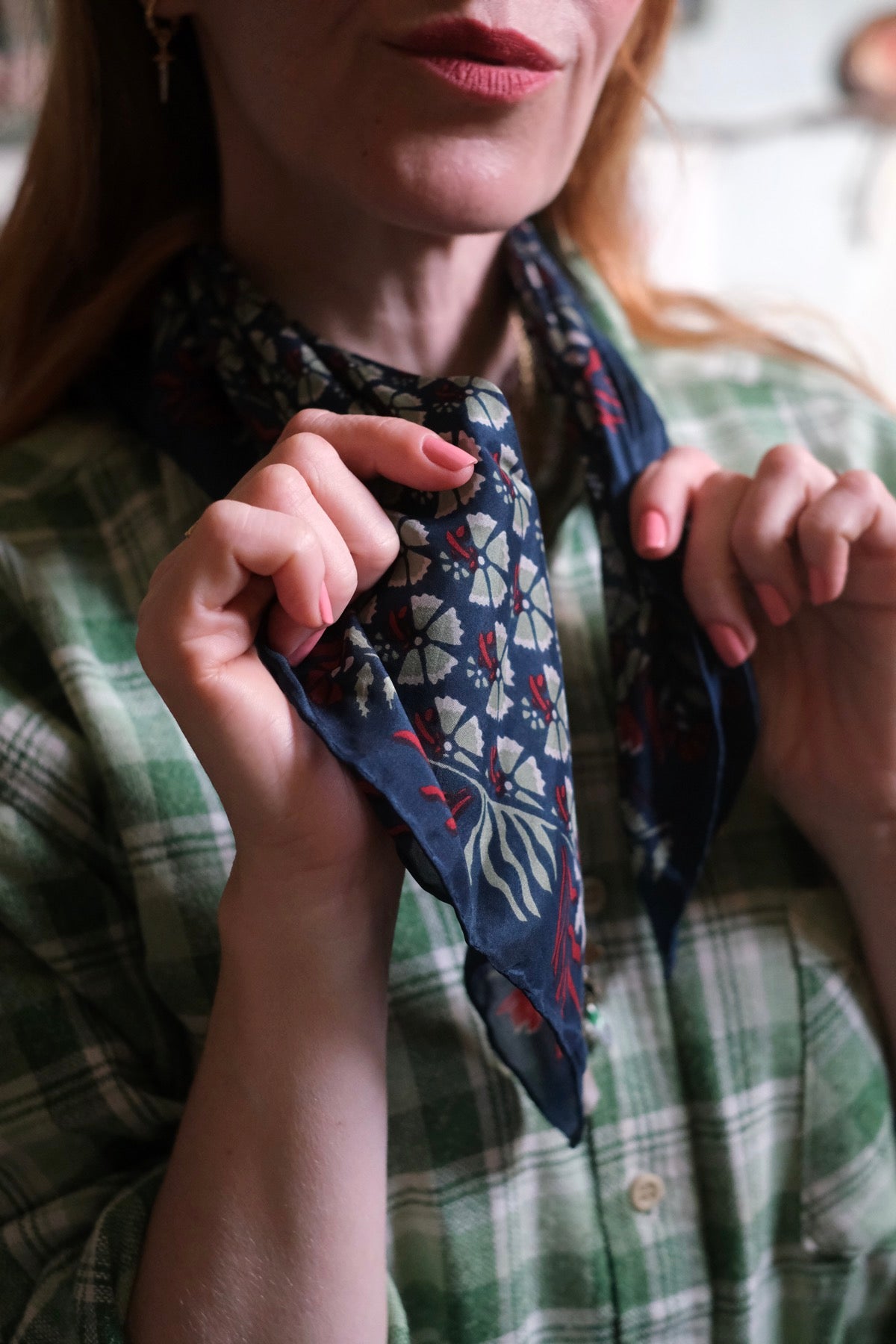 Foulard Mini Augustine blu