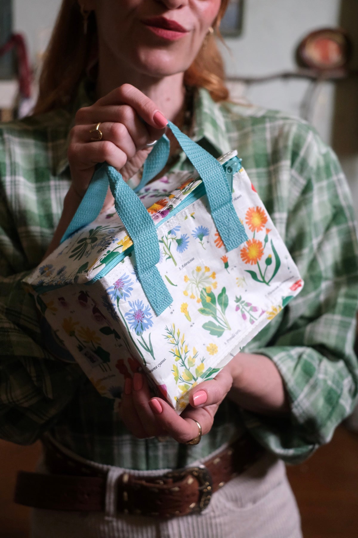 Borsa porta pranzo isolata Flora