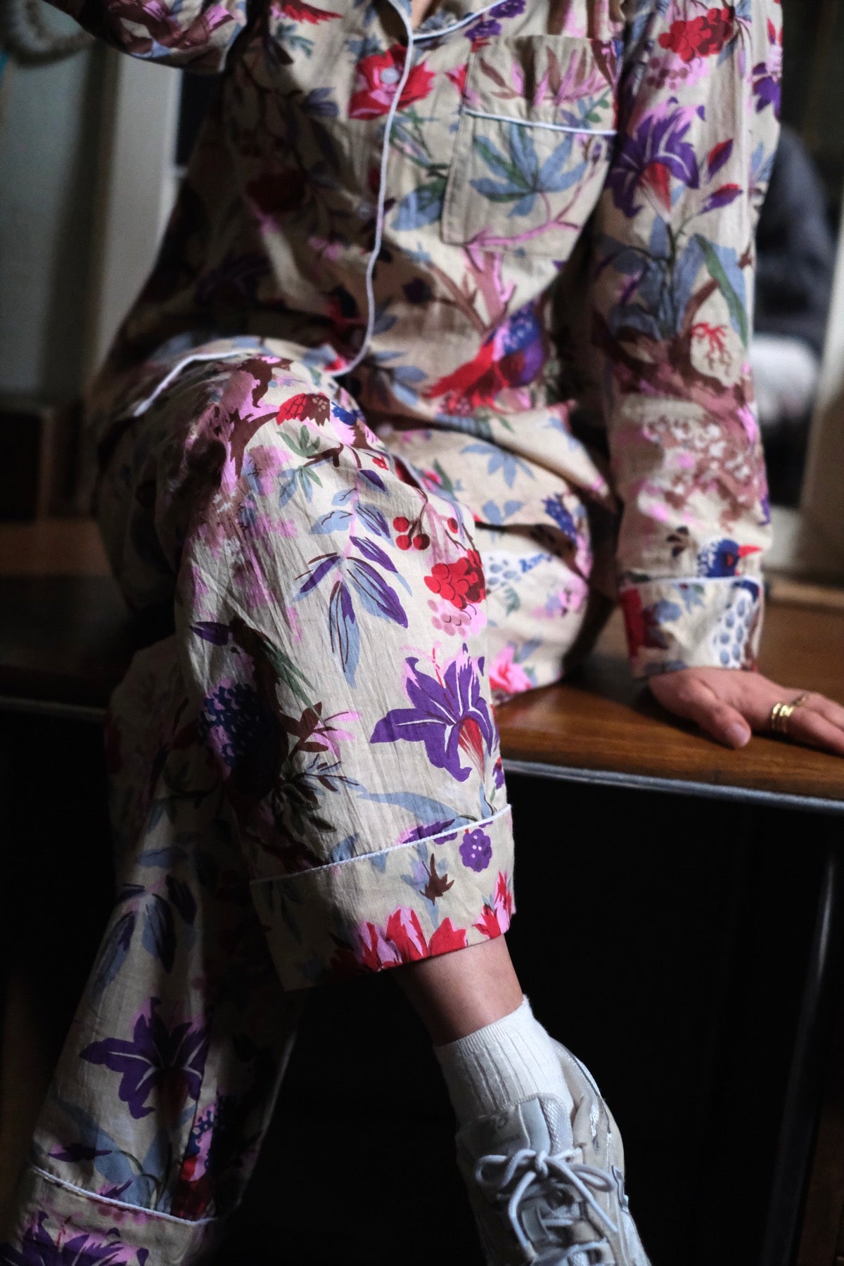 Pigiama Completo Secret Garden Beige