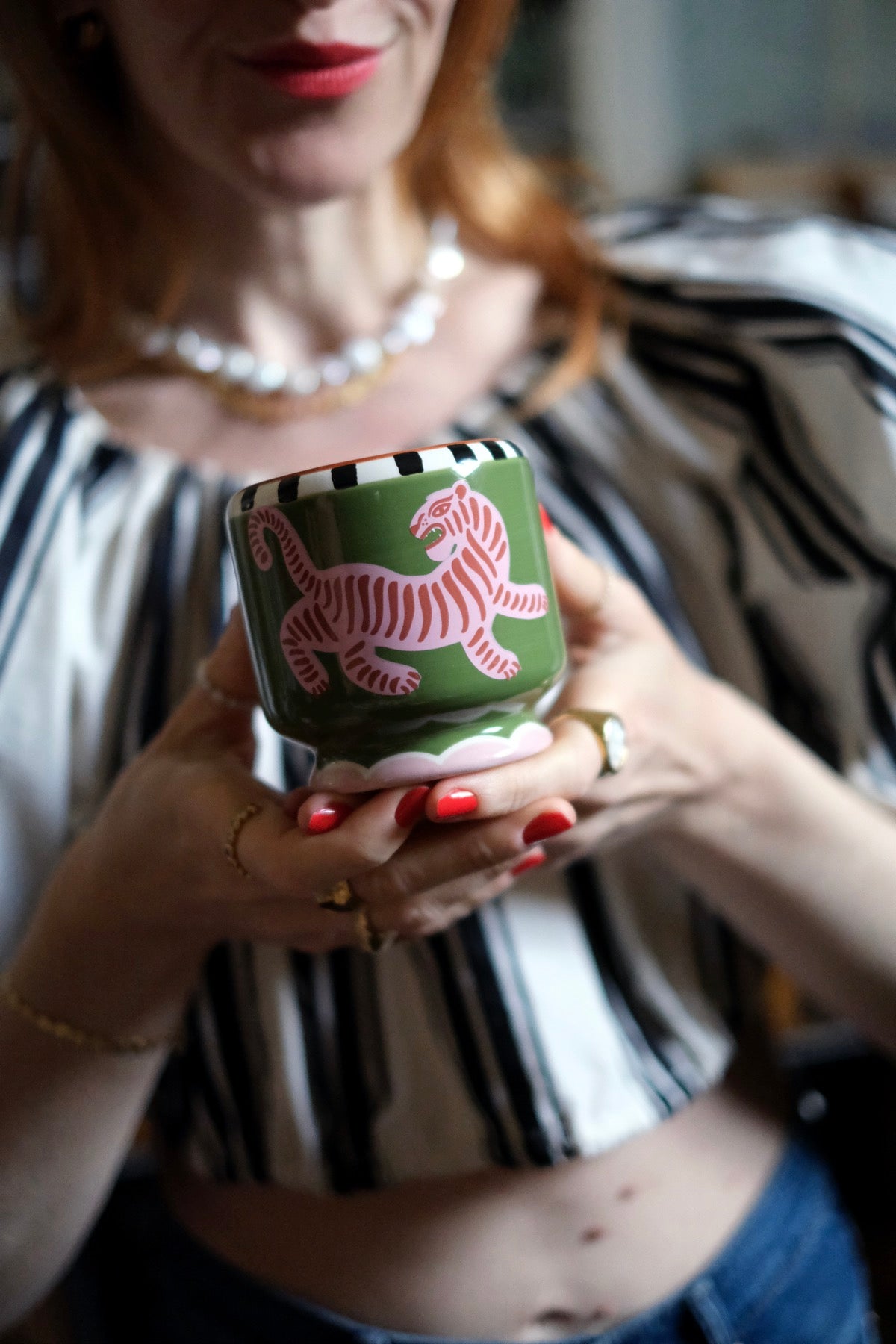 Candela "Tiger" Ceramica - Black Cedar & Fig