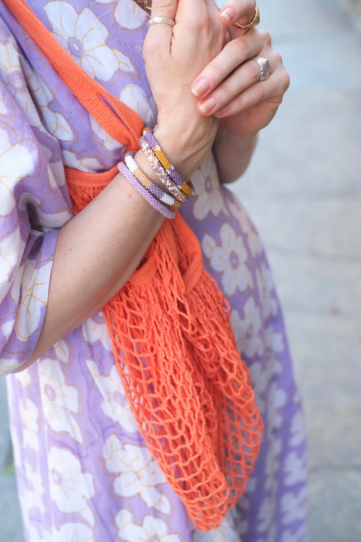 Borsa a rete in cotone in tanti colori