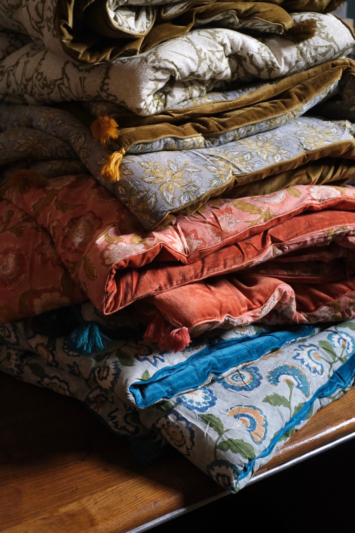 Piumone da Divano Melissa rosa salmone e ruggine