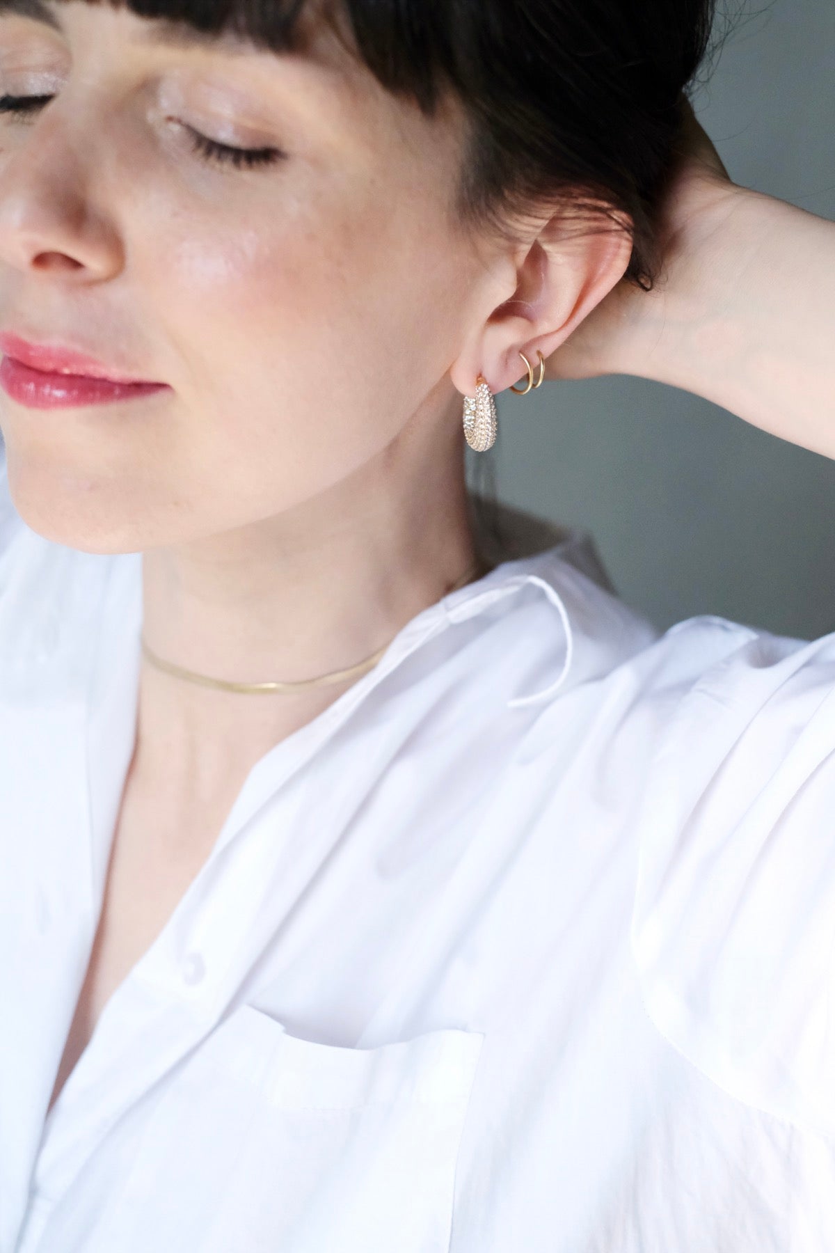 ORECCHINI AURA PAVÉ