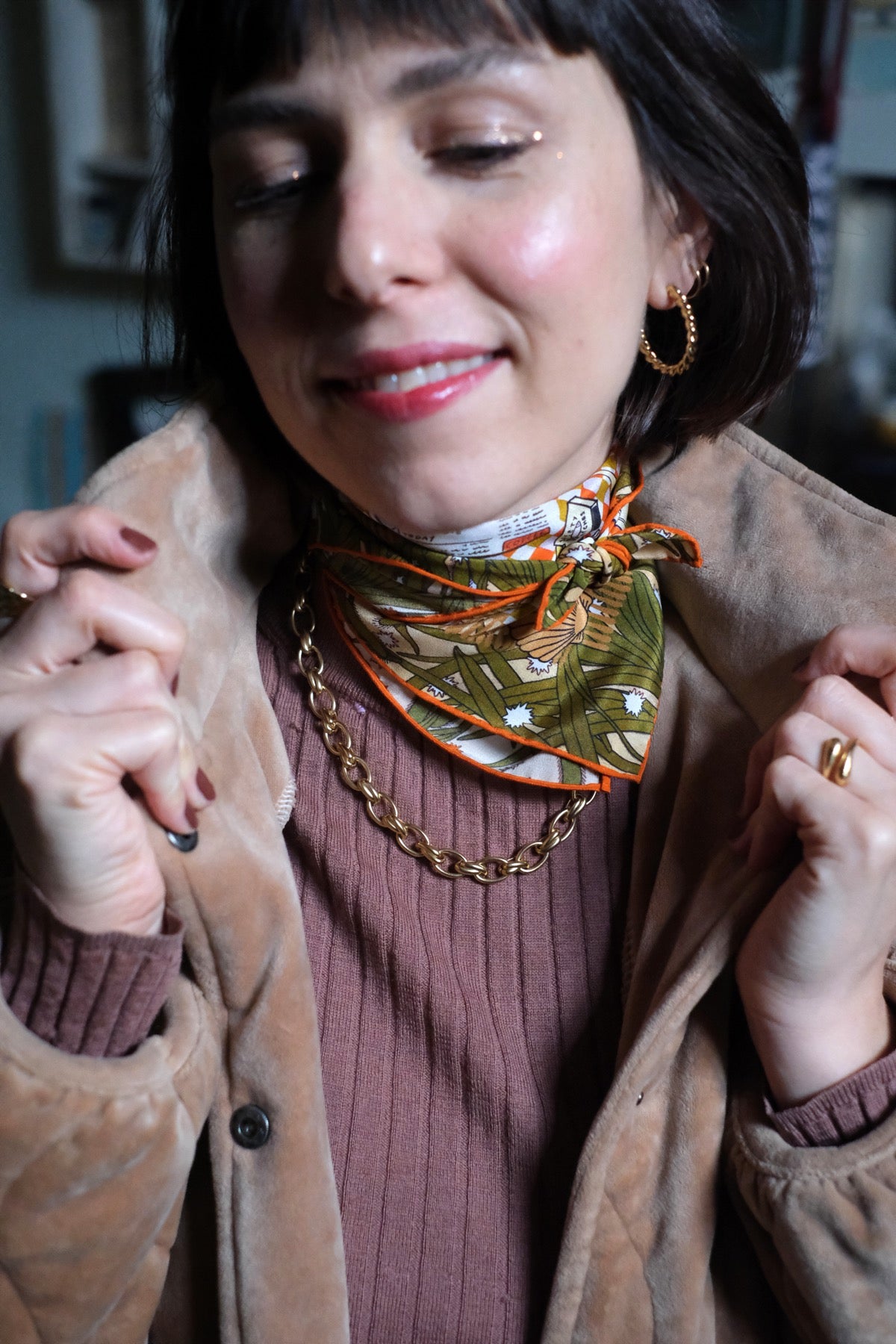 Foulard Bandana Le Marais pura seta