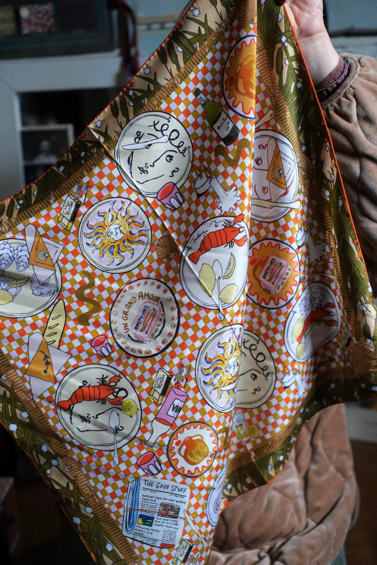 Foulard Bandana Le Marais pura seta