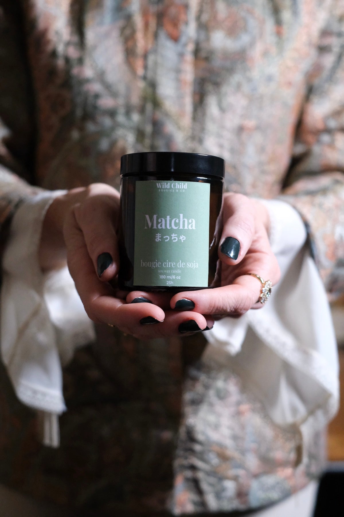 Matcha candela profumata