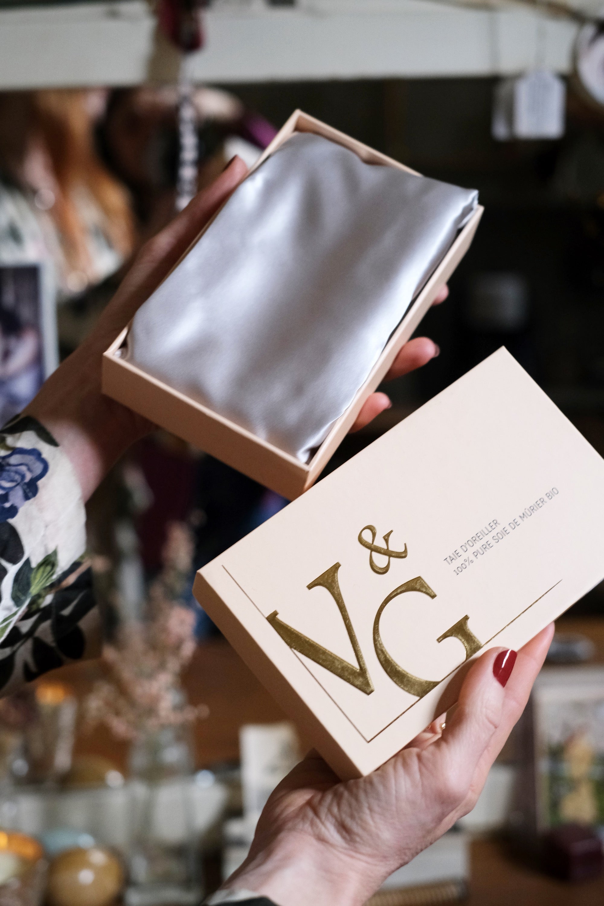 Federa cuscino in seta biologica