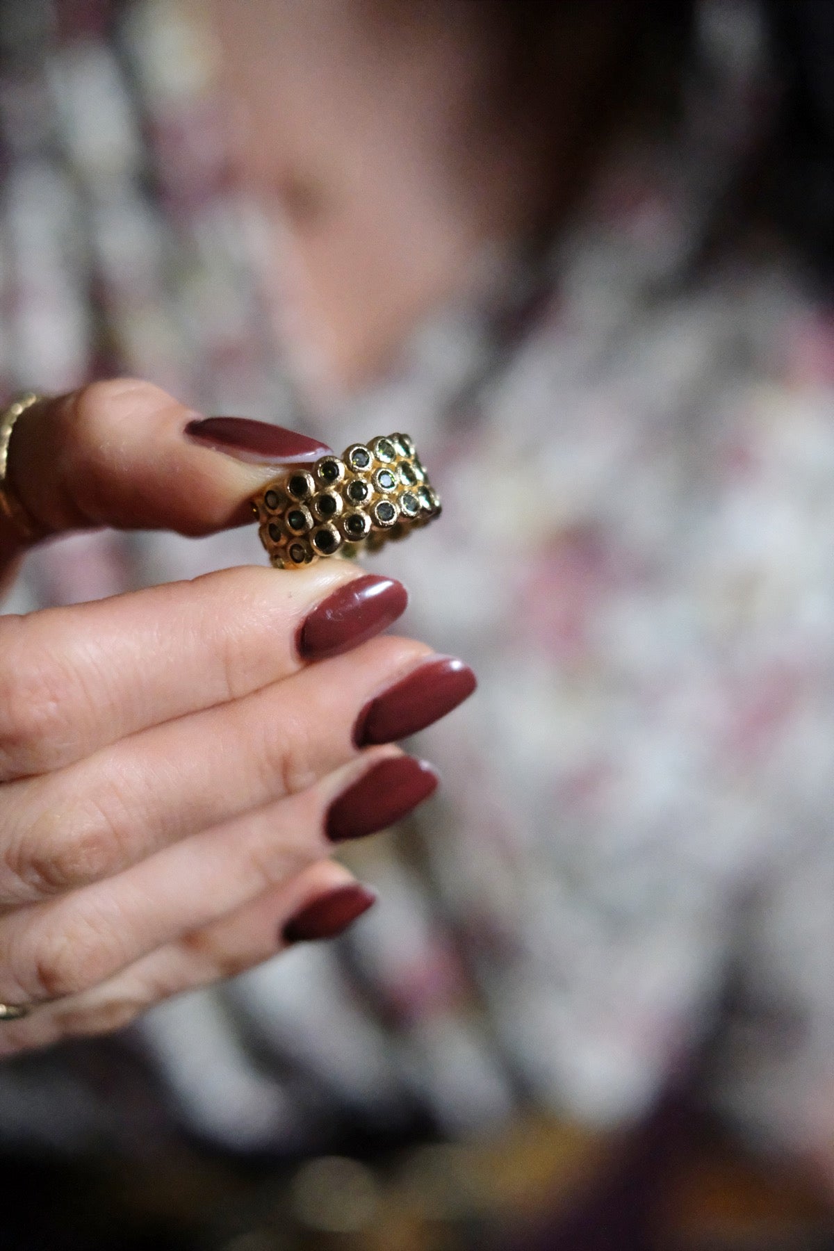 Anello trio Amélia Verde