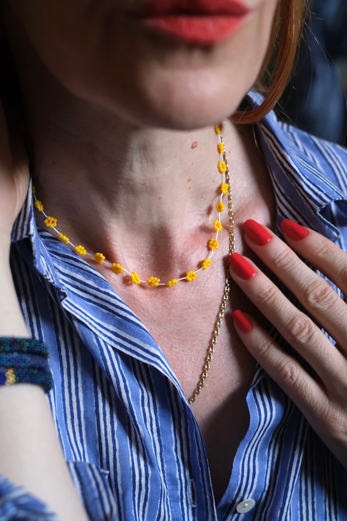 Collana Margherita gialla