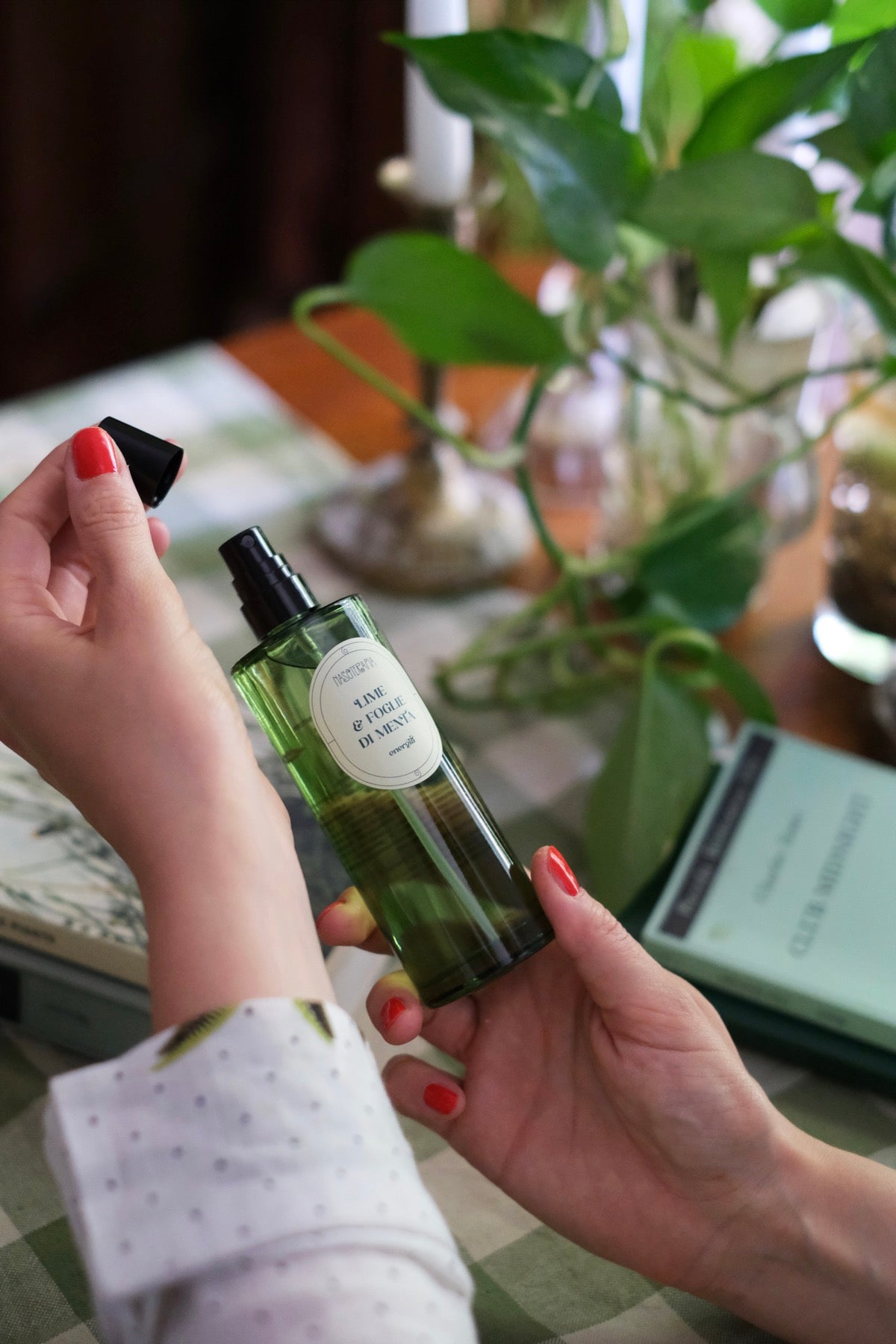 Lime e foglie di menta Spray ambiente