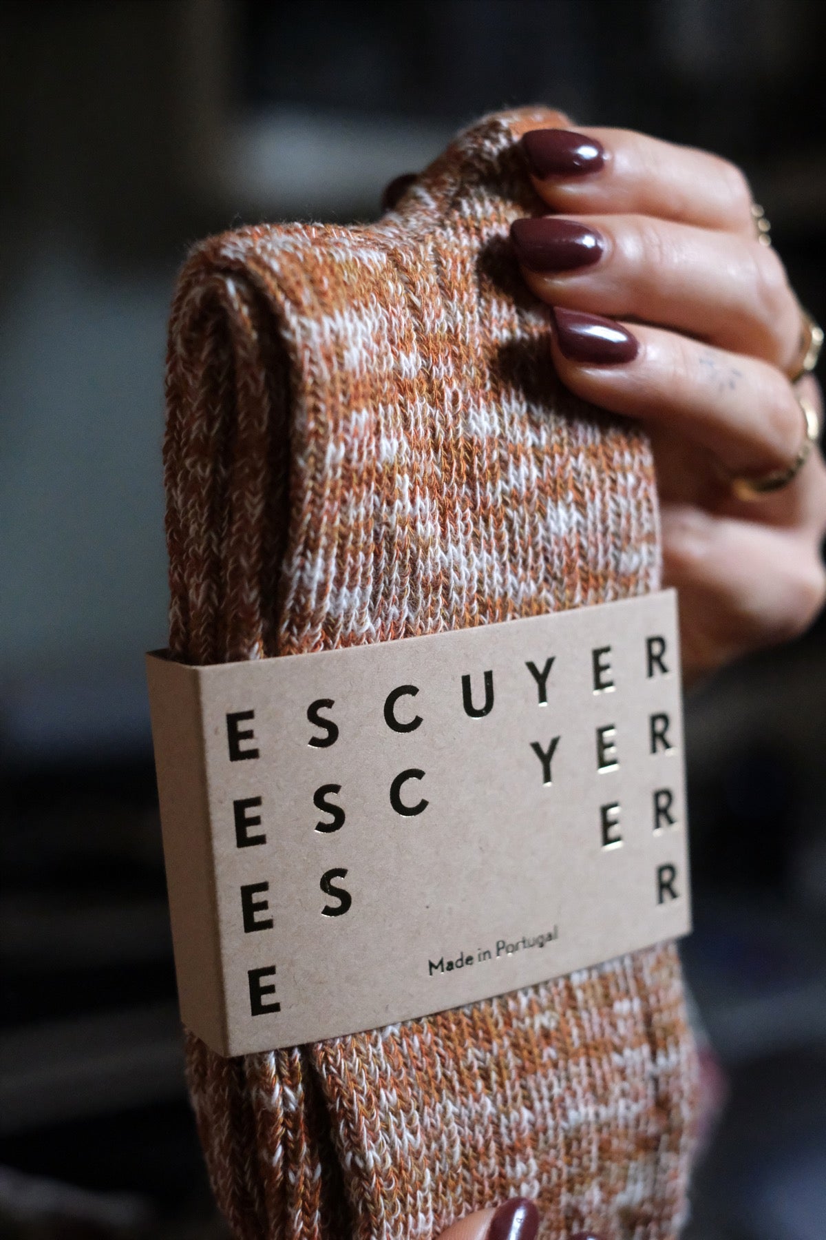 Escuyer SOCKS Melange 39/45 Terracotta Brick